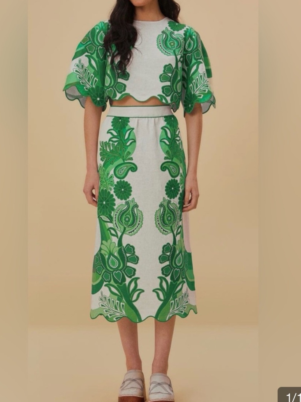 FARM Rio Color Festival Midi Skirt